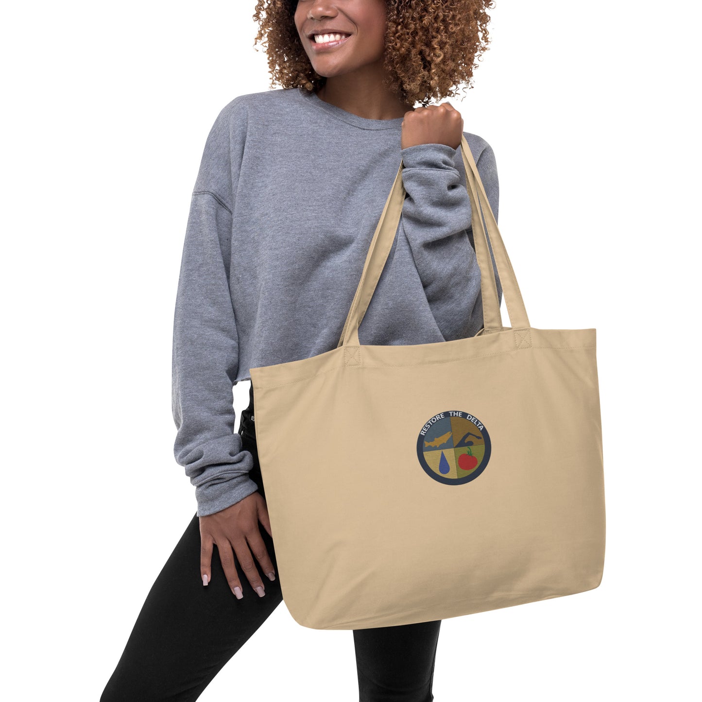 RTD Logo Large organic tote bag