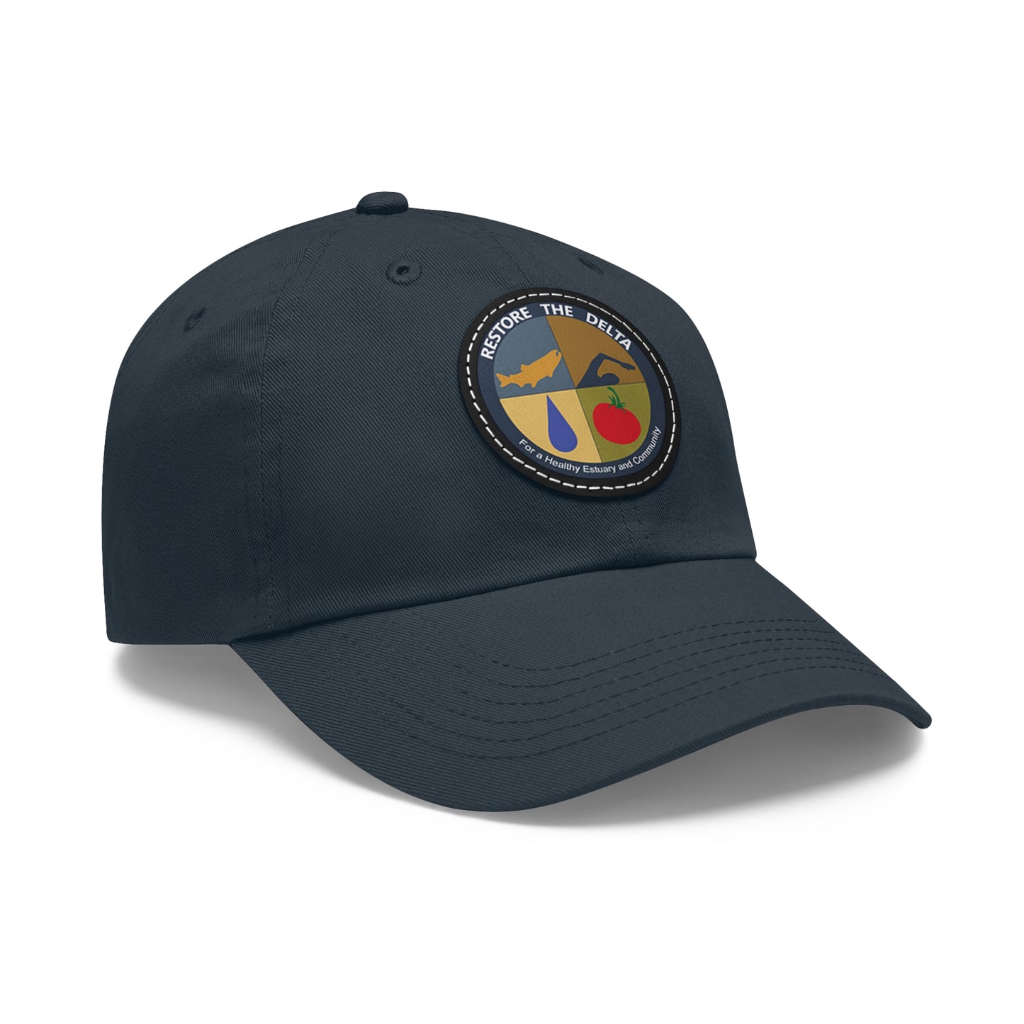 Logo Dad Hat with Leather Patch