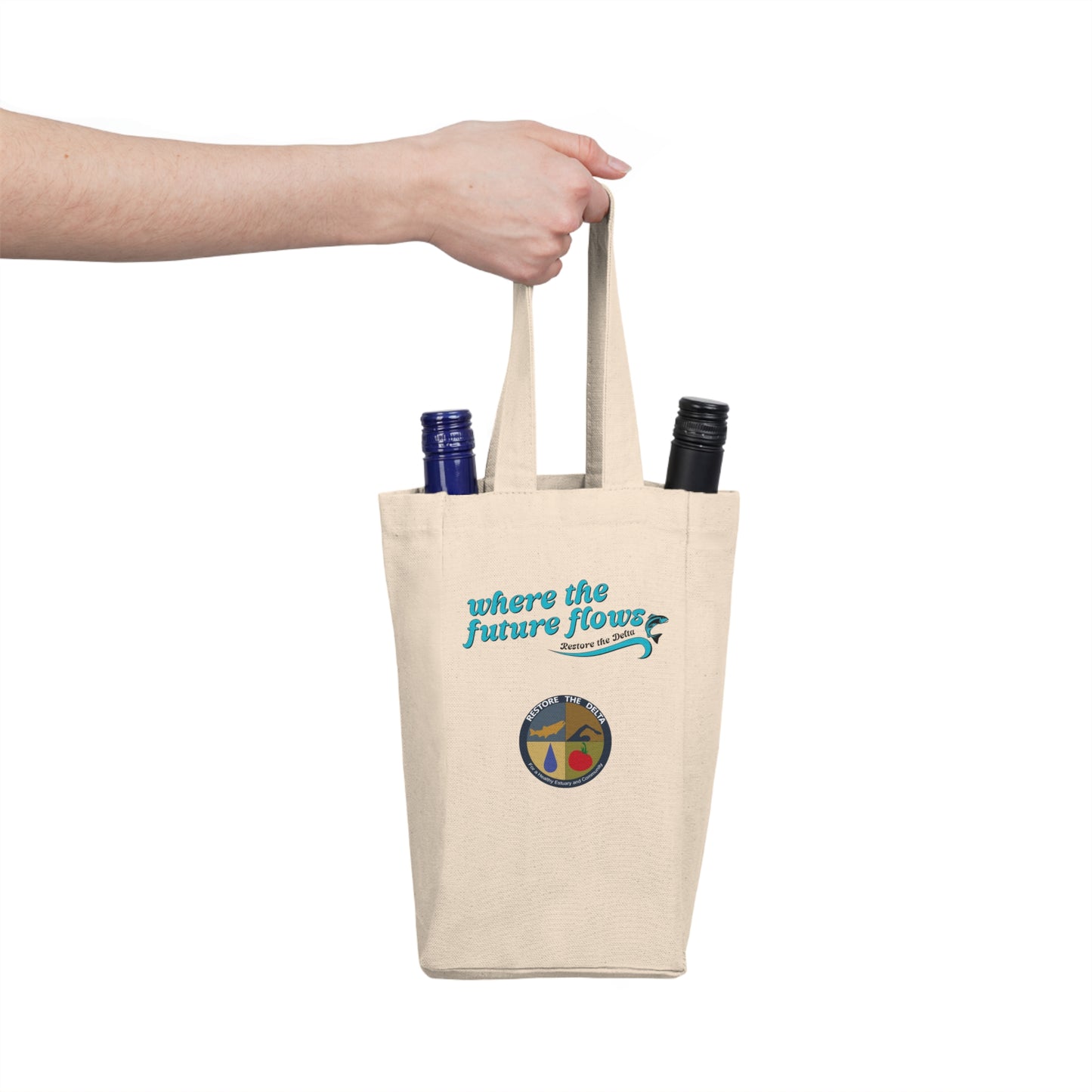 Double Wine Tote Bag