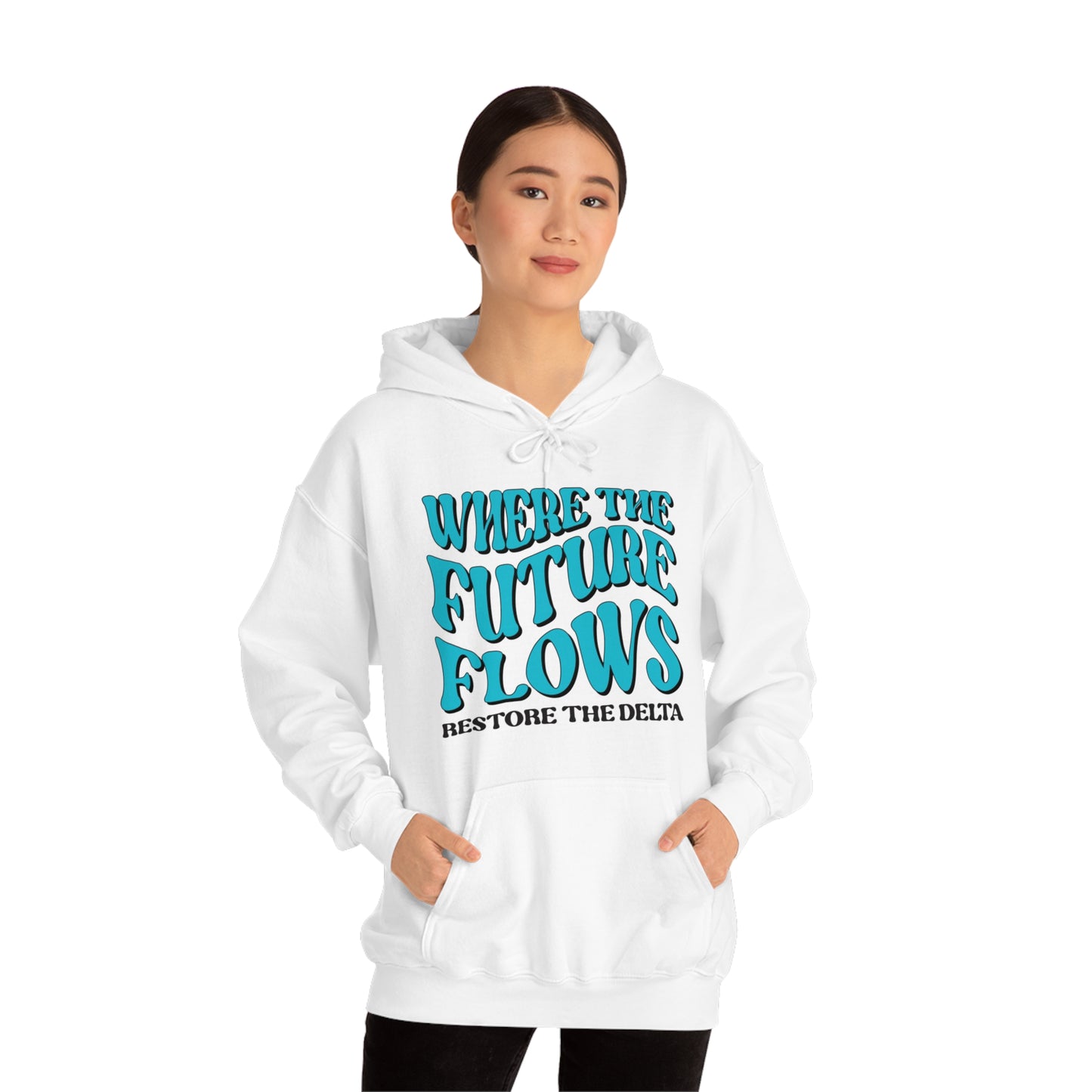 Where the Future Flows Unisex Heavy Blend™ Hooded Sweatshirt