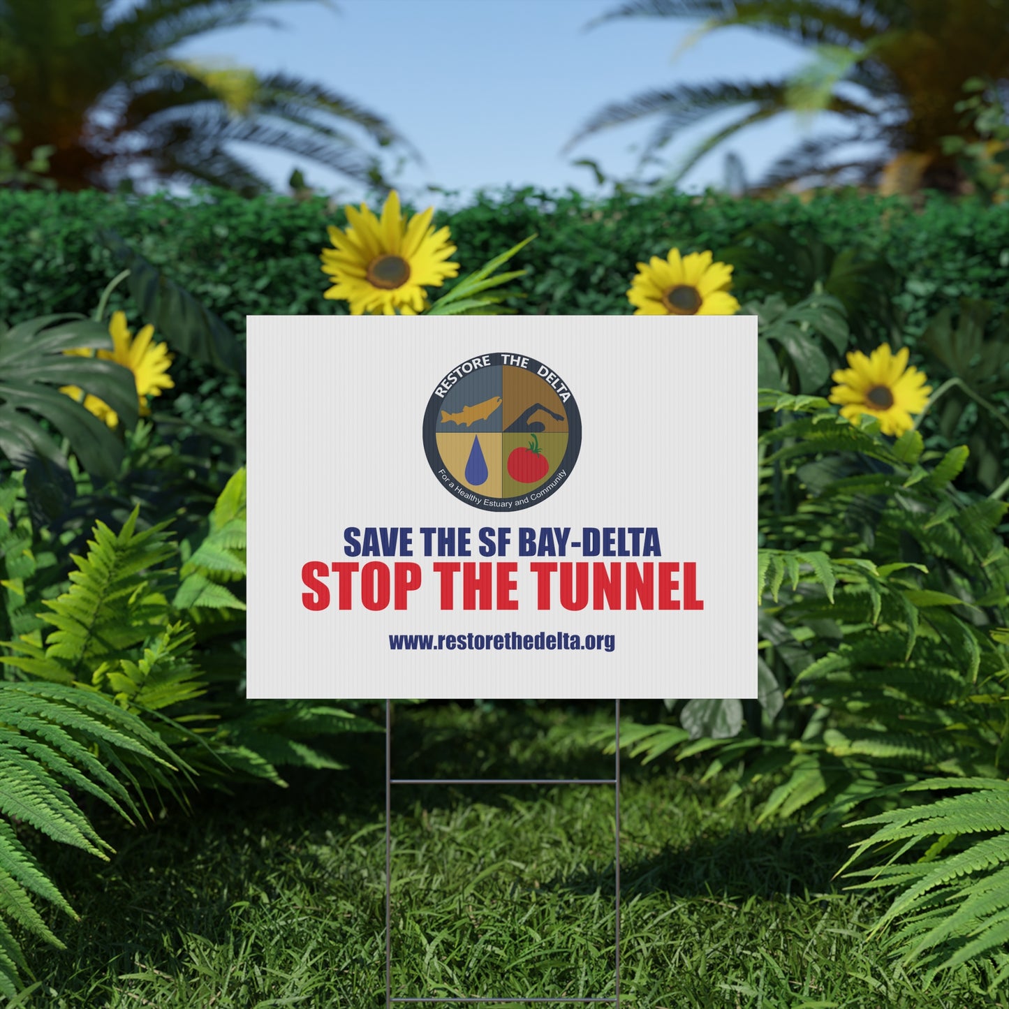 Stop the Tunnels Yard Sign