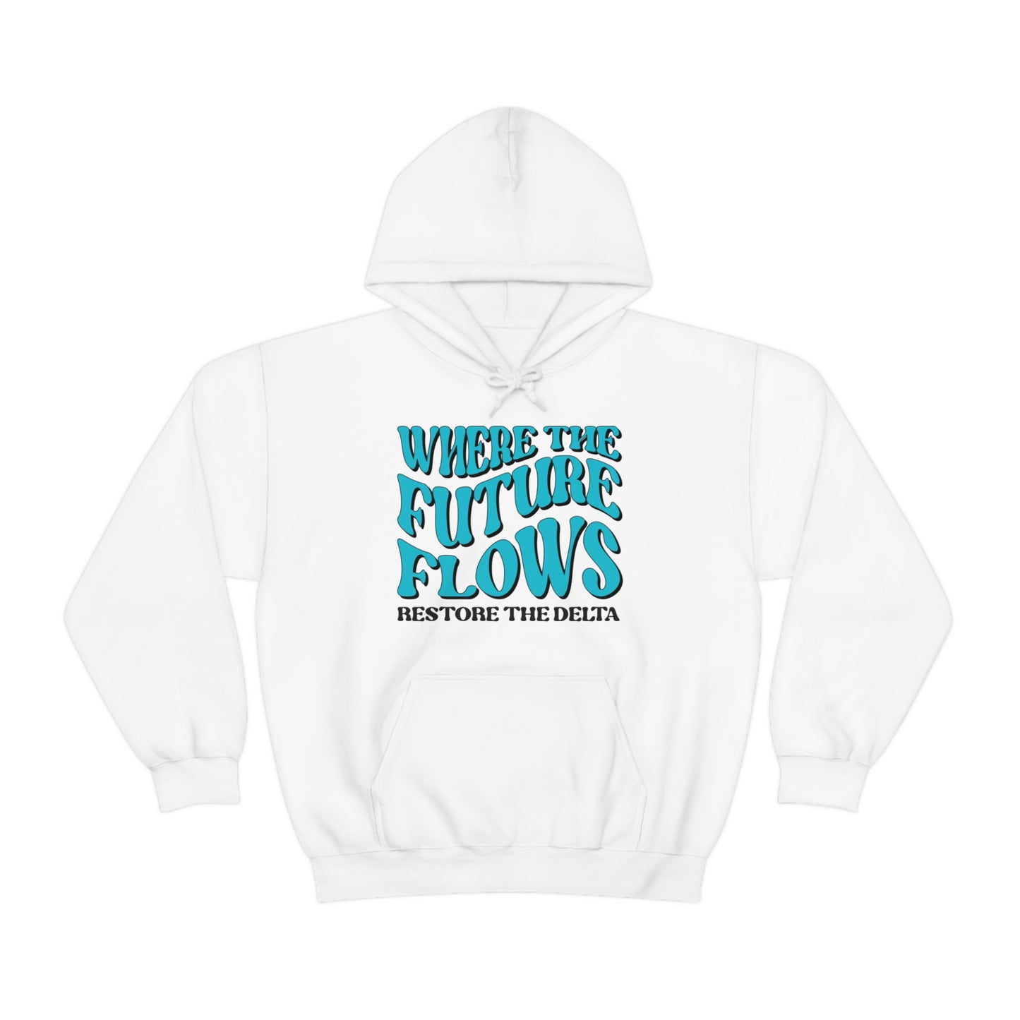 Where the Future Flows Unisex Heavy Blend™ Hooded Sweatshirt