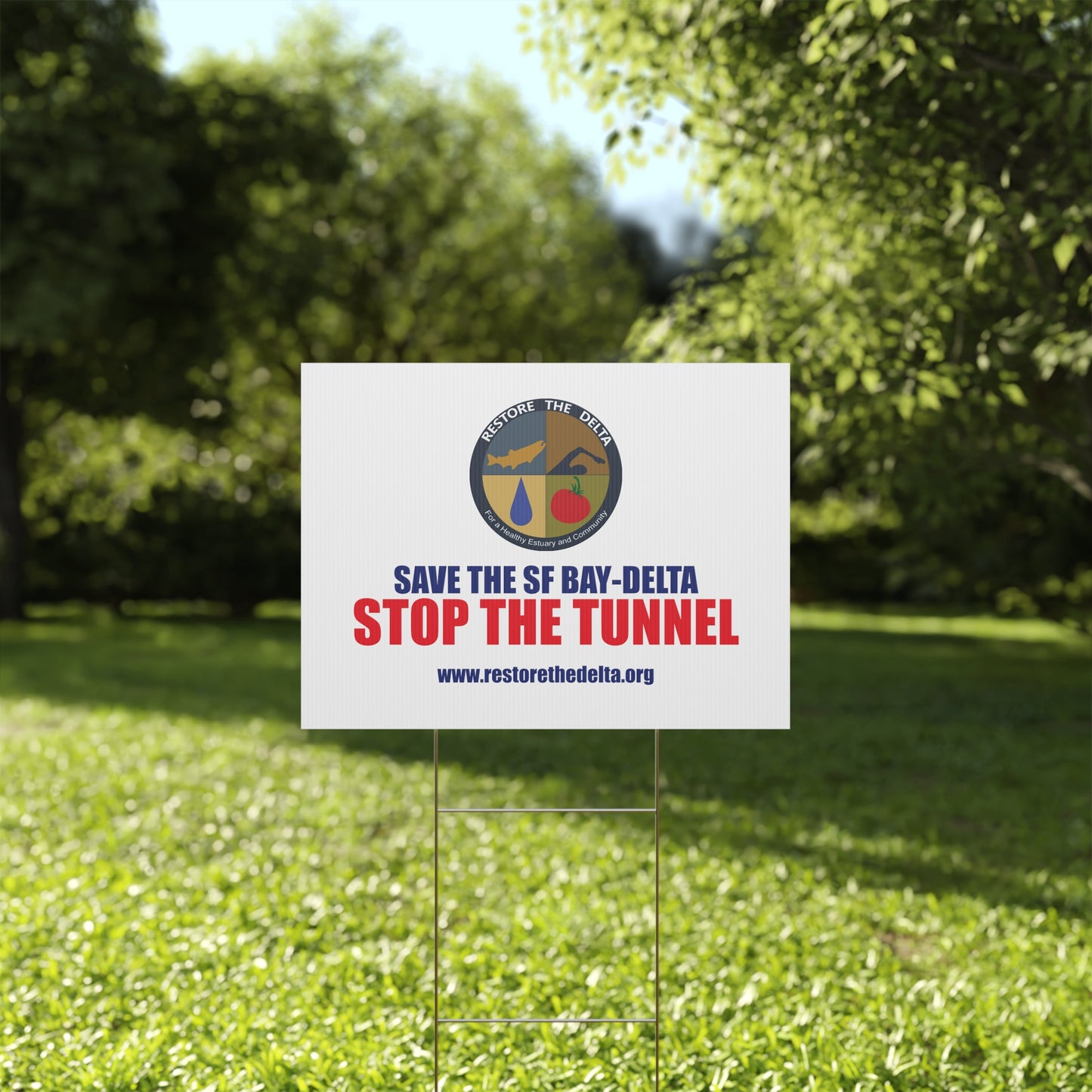 Stop the Tunnels Yard Sign