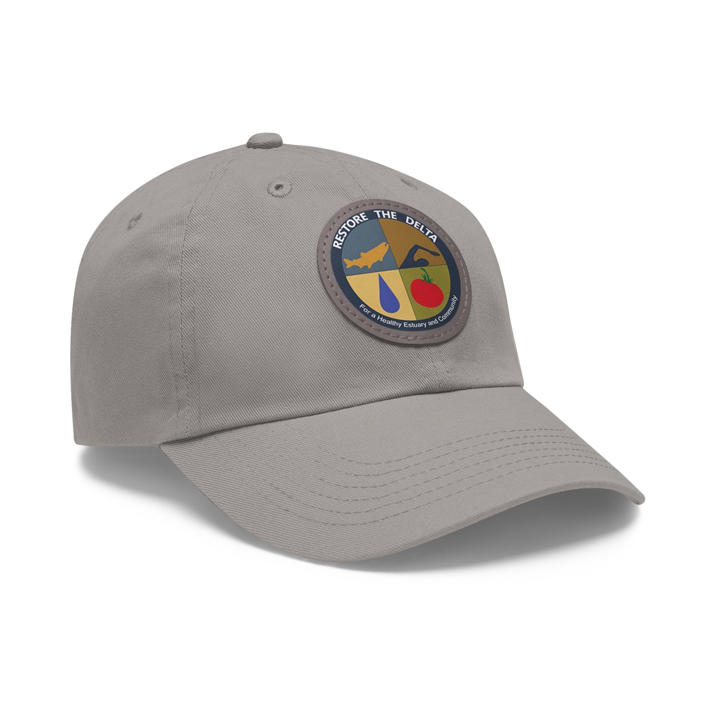 Logo Dad Hat with Leather Patch