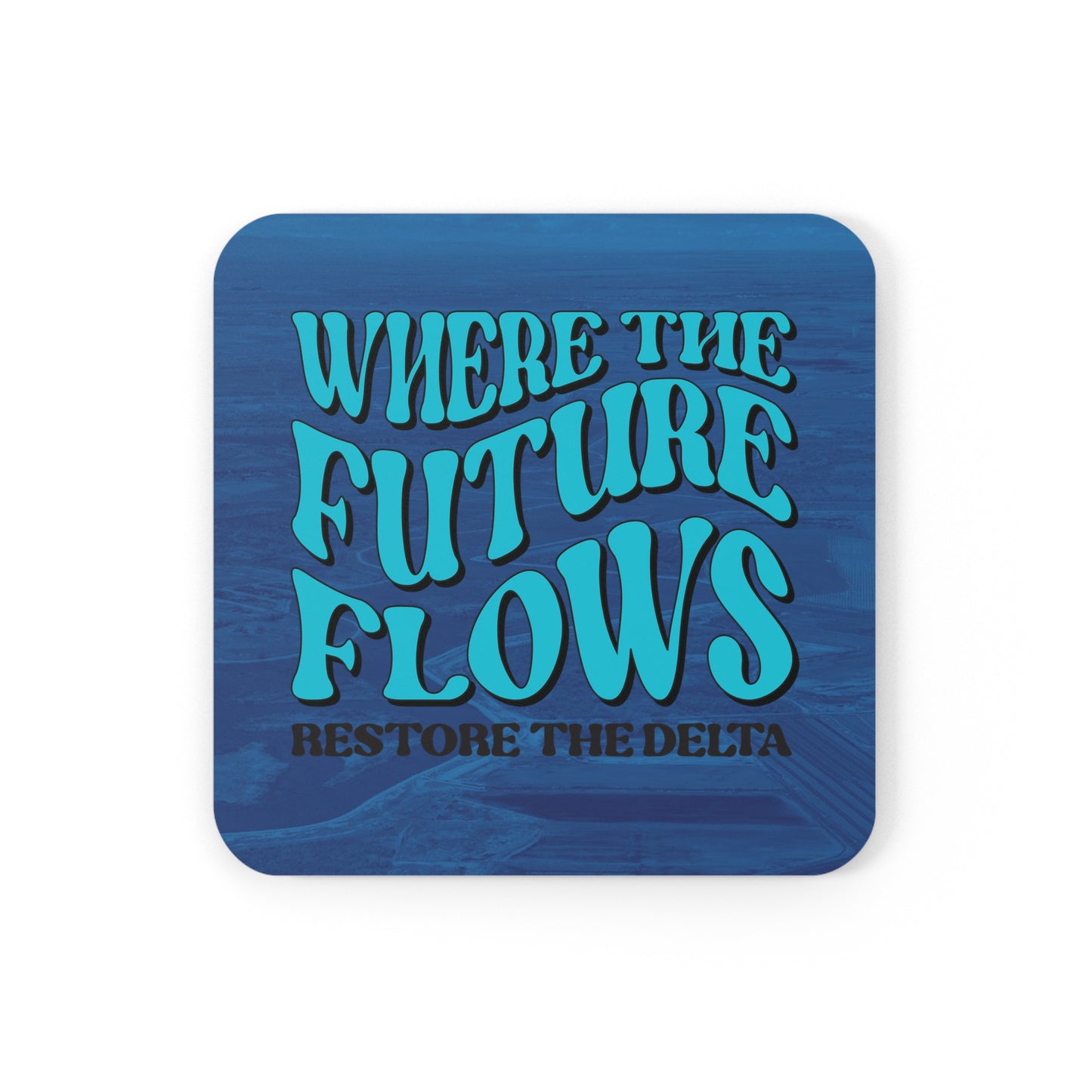 Where the Future Flows - Corkwood Coaster Set