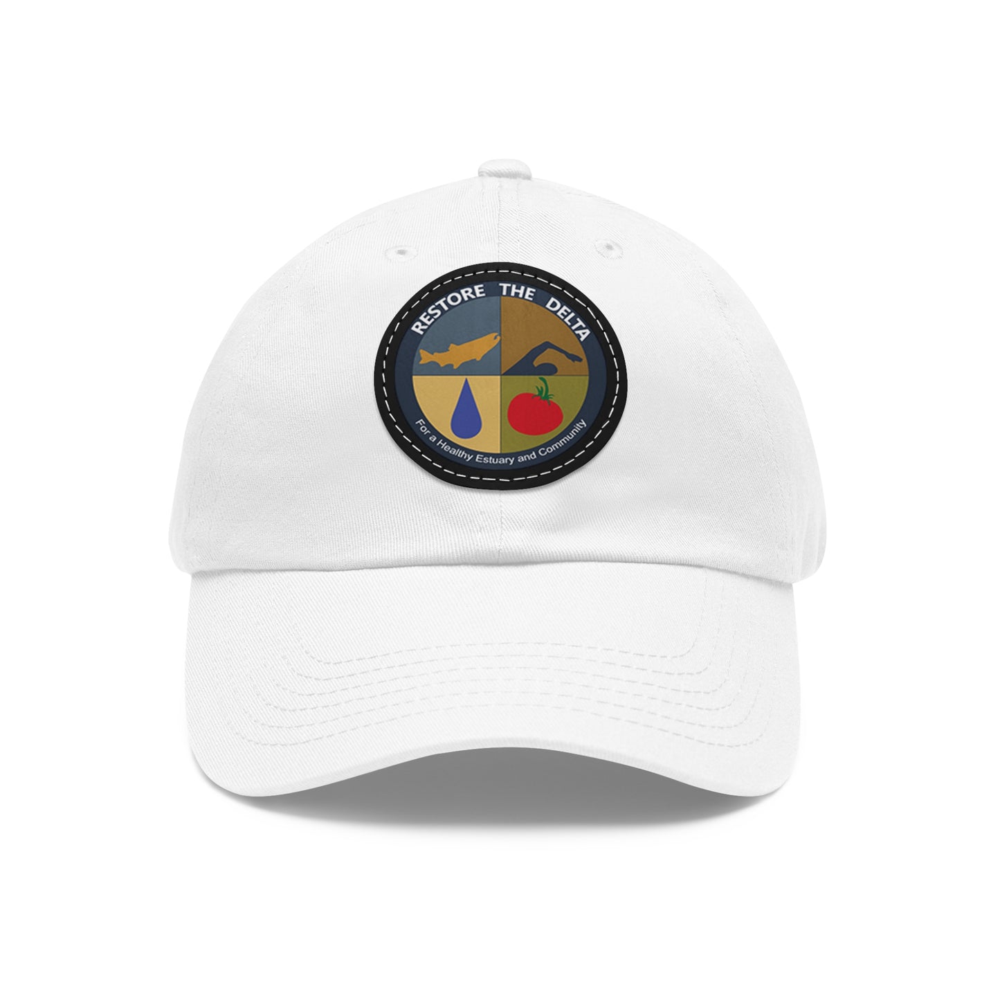 Logo Dad Hat with Leather Patch