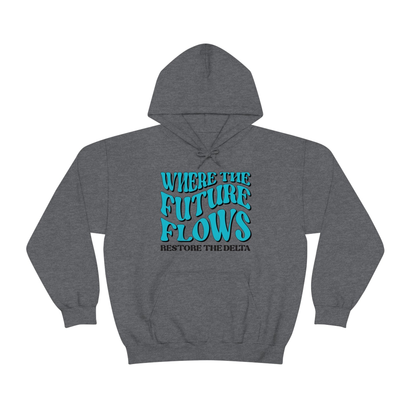 Where the Future Flows Unisex Heavy Blend™ Hooded Sweatshirt