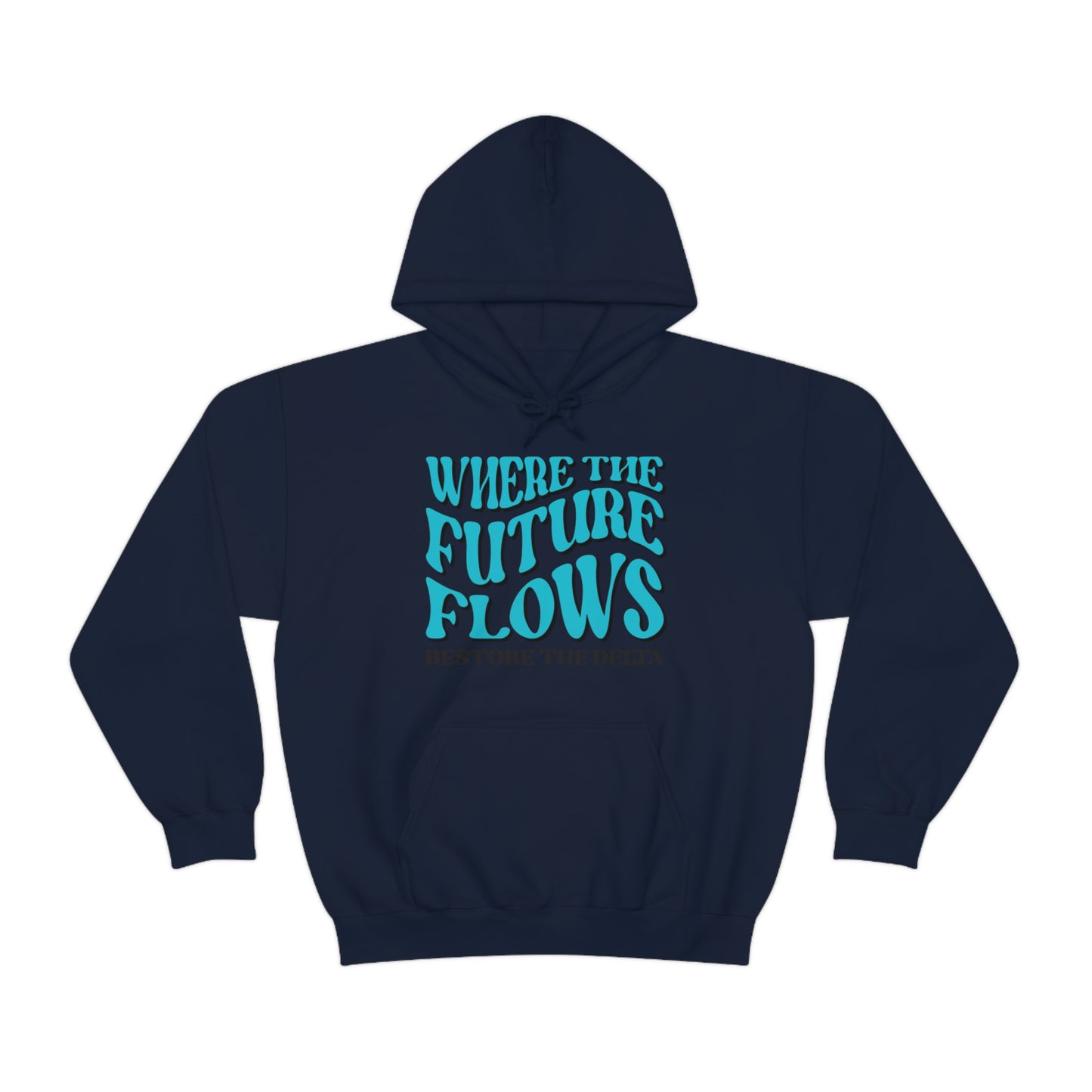 Where the Future Flows Unisex Heavy Blend™ Hooded Sweatshirt