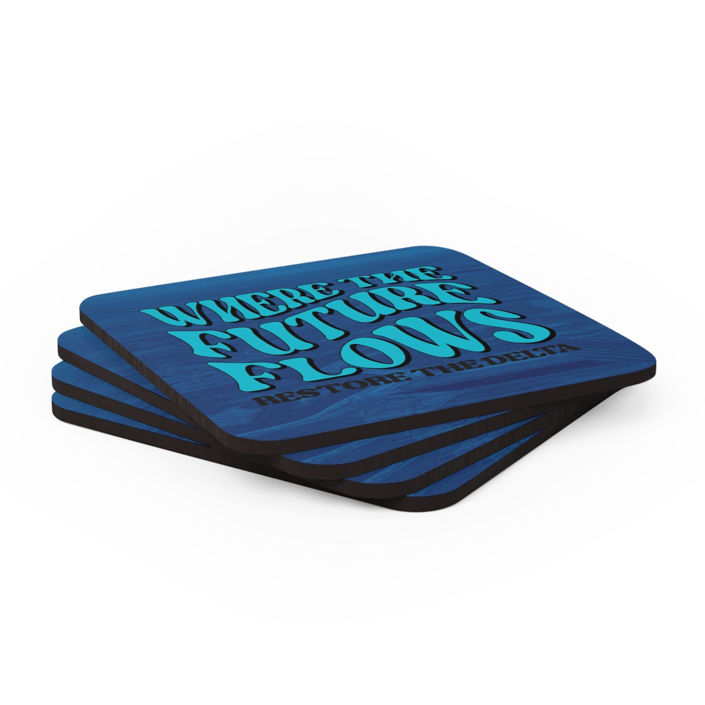 Where the Future Flows - Corkwood Coaster Set