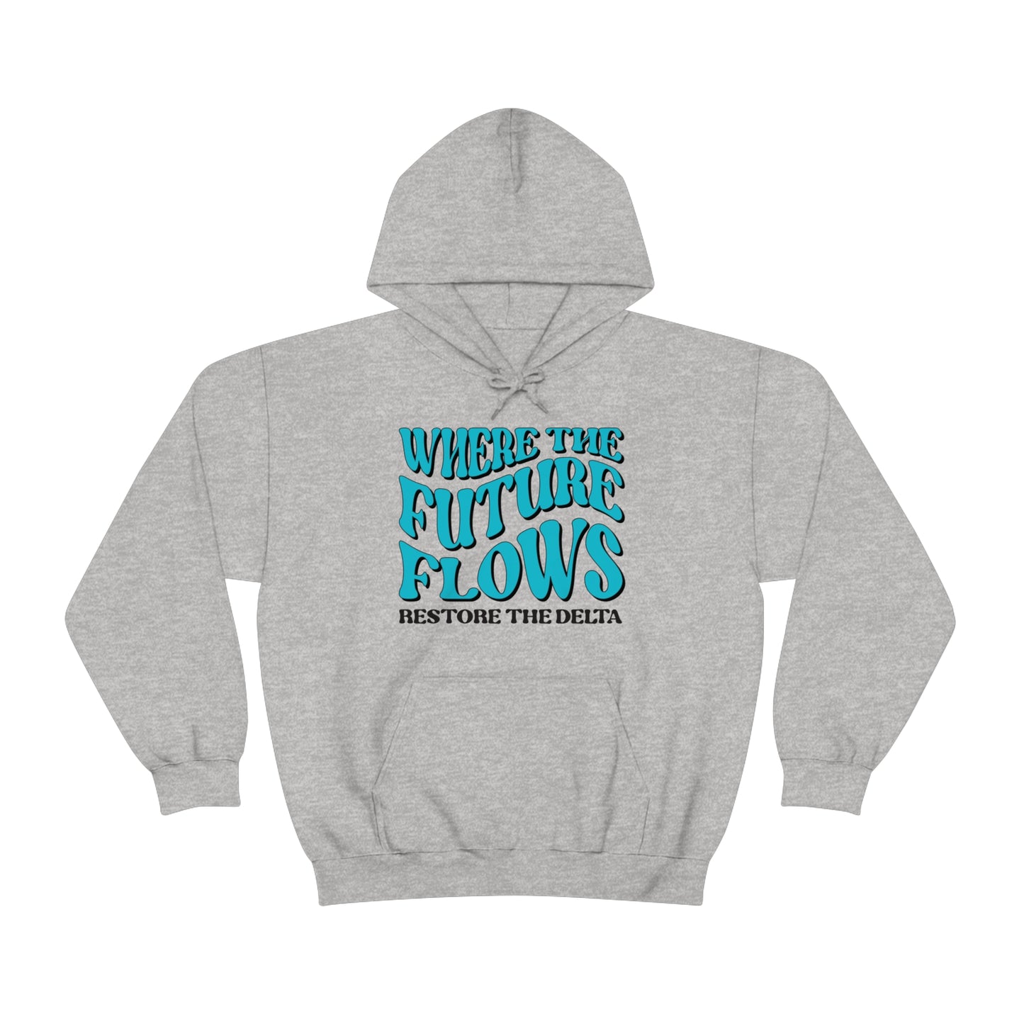 Where the Future Flows Unisex Heavy Blend™ Hooded Sweatshirt