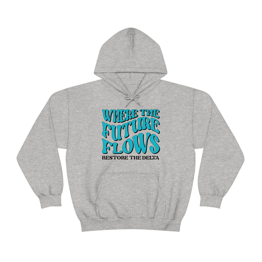 Where the Future Flows Unisex Heavy Blend™ Hooded Sweatshirt