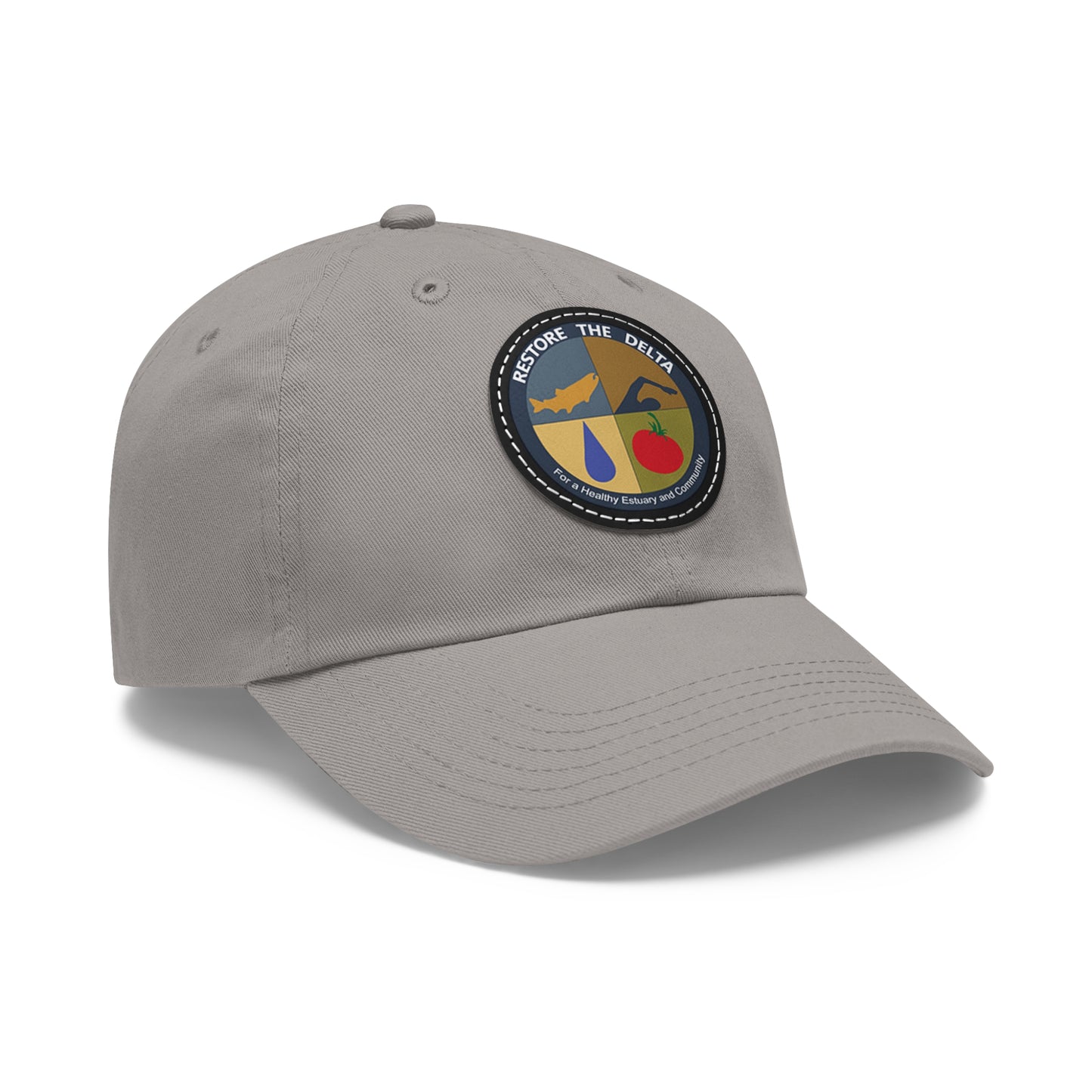 Logo Dad Hat with Leather Patch